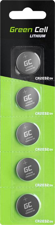 Actual product image GreenCell 5x Lithium CR2032 3V 220mAh Batteries - Battery - CR2032 (5 pcs., CR2032, 220 mAh)