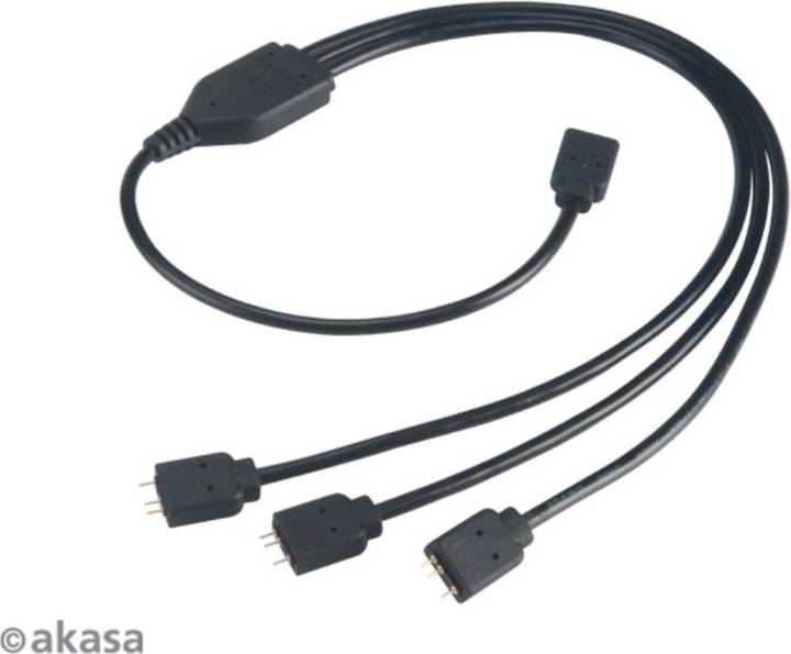 Actual product image Akasa Addressable RGB splitter cable extension