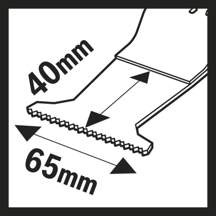 Produktbild Bosch Professional Zubehör BIM Tauchsägeblatt AII 65 APB, Wood and Metal, 40 x 65 mm, 1er-Pack