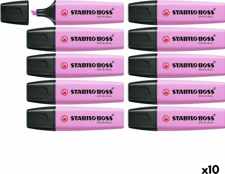 Produktbild STABILO Textmarker - BOSS ORIGINAL Pastel - 10er Pack - frische Fuchsie (Pastell Fuchsia, 5 mm, 10 x)