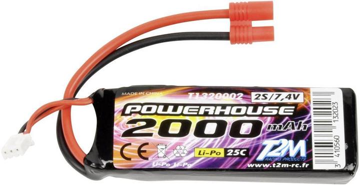 Actual product image T2M Flight battery Spryrit Max and Spyri (7.40 V, 2000 mAh)