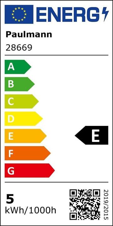 Energy Label Paulmann AGL with head mirror (E27, 580 lm, 1x)