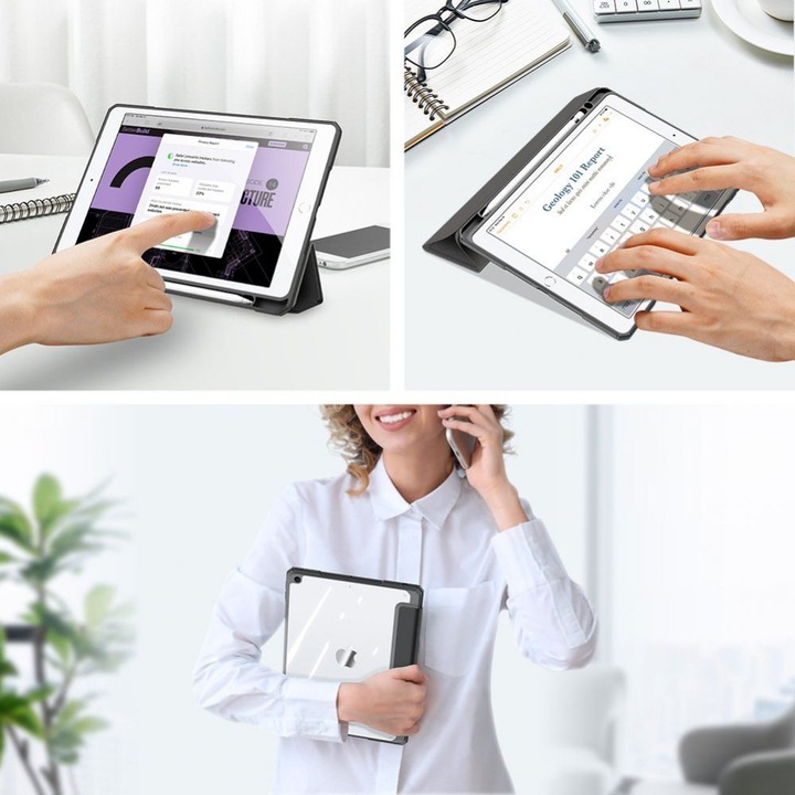 Productafbeelding Dux Ducis Toby Serie Leren Boekomslag Hoesje (iPad 2021 (9e gen), iPad 10.2)