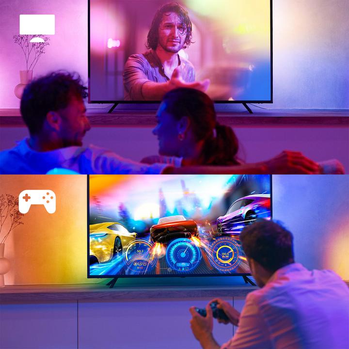 Actual product image Philips Hue Play Gradient Lightstrip 55" (RGBW, 216.50 cm, Indoor)