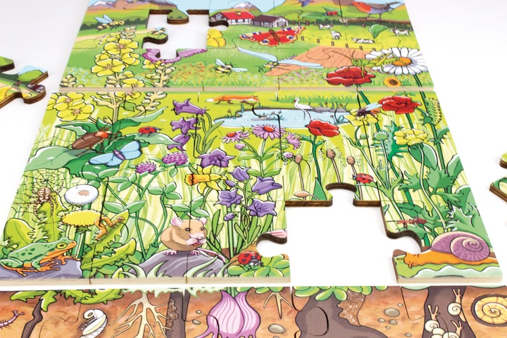 Produktbild Beleduc Boden-Puzzle Entdecke die Blumenwiese