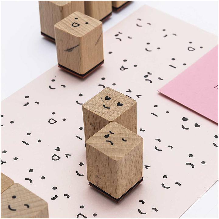 Actual product image Rico Design Motif stamp set Smile Smiley