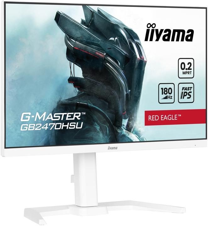 Actual product image iiyama TFT 23.8/60.5cm G-Master GB2470HSU Red Eagle *white* 16:9 (1920 x 1080 pixels, 23.80")