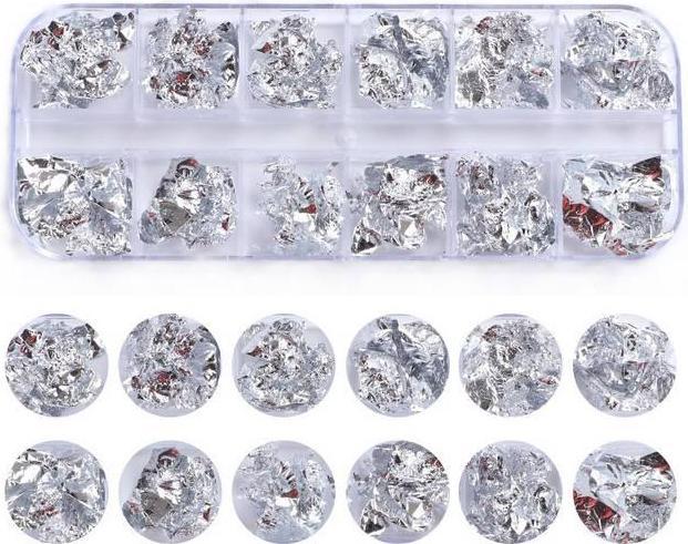 Produktbild JTI 12x metallische Nagelfolie (Metallisch)