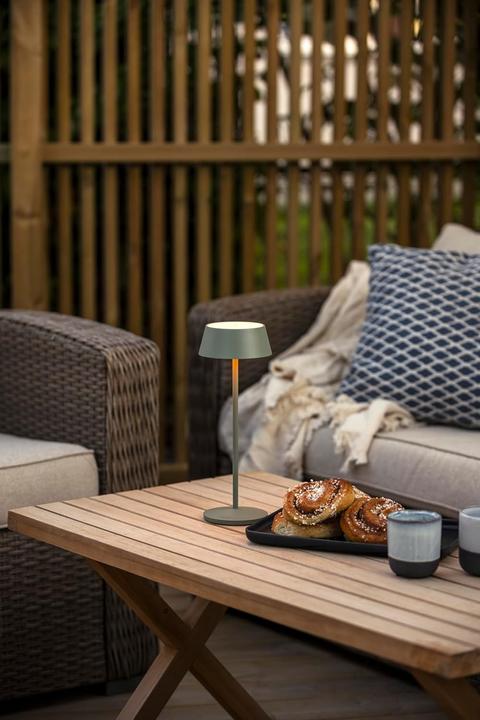 Produktbild Konstsmide Akku-Tischleuchte Menton LED 2200/2700K, Dimmbar - Mintgrün (115 lm)