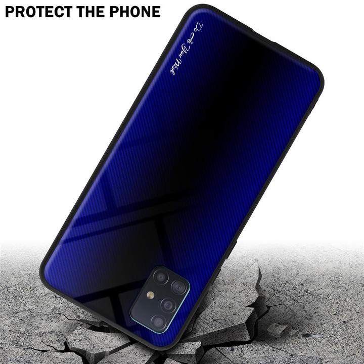 Produktbild Cadorabo TPU Gestreiftes Glas Cover (Samsung Galaxy M40s)