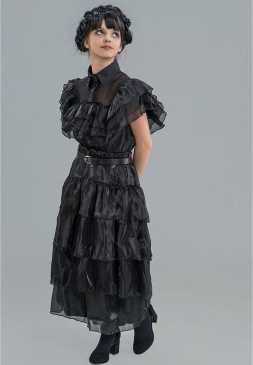 Immagine prodotto Chaks Abito da ballo nero Mercoledì, ragazza (134, 140)