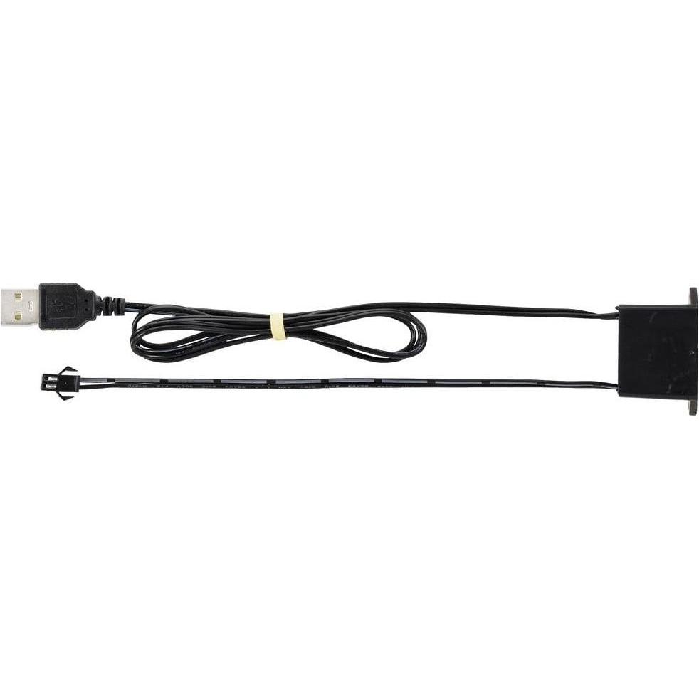 Tru Components, Spannungswandler, EL-Inverter 5 V/DC Schwarz (L x B x H) 40 x 18 x 23 mm