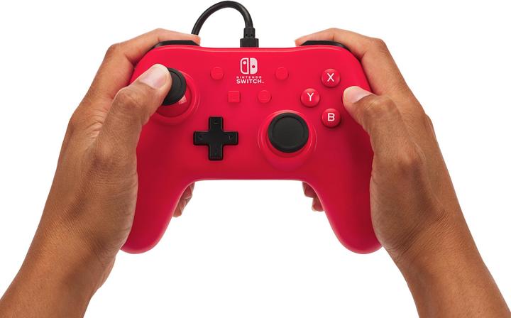 Productafbeelding PowerA Bedrade controller voor Nintendo Switch - Framboosrood (Switch)