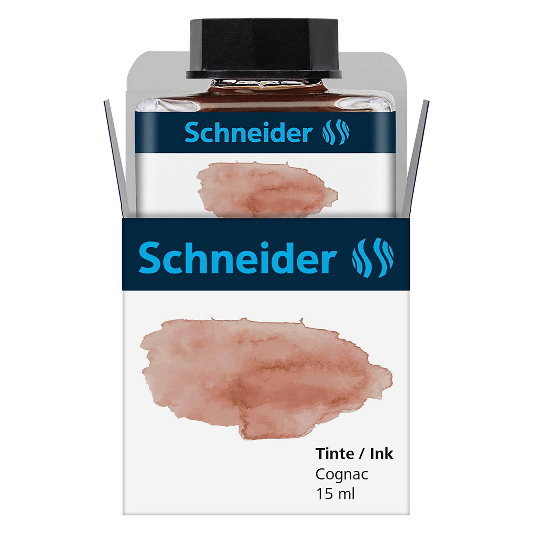 Schneider Füllhaltertinte Pastell Glas 15ml Cognac