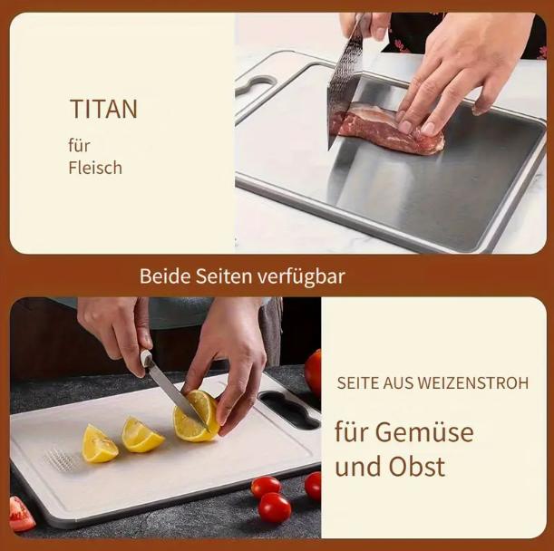 Image du produit KüchenDesk Edelstahl-Schneidebrett