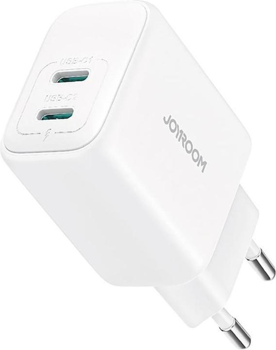 Joyroom 20W Dual USB-C Charger - White (20 W, 2 Ports)