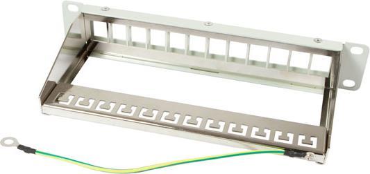 Produktbild Synergy 21 Keystone ModultrA¤ger 25,40cm (10")Patchpanel fA r 12xTP-Modul 1HE Lichtgrau