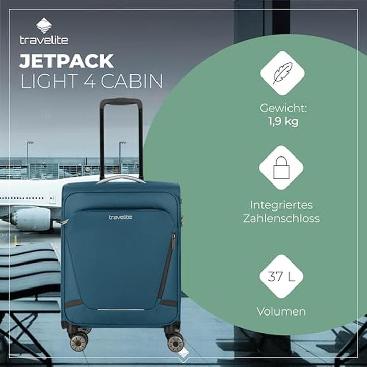 Actual product image Travelite Jetpack Trolley S Light 2w Petrol (37 l)