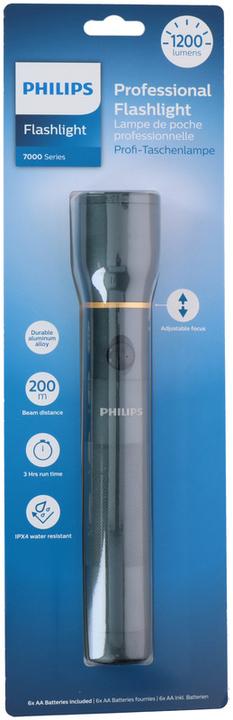 Produktbild Philips SFL7002T/10 flashlight Black Push flashlight LED (1200 lm)