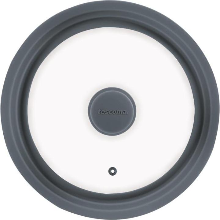 Tescoma Unicover Deckel Ø 24, 26, 28 cm Grau (28 cm, Kunststoff, Metall, Glas)