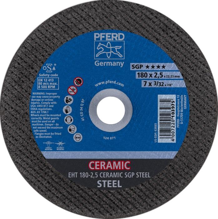 Image du produit Pferd Disques à tronçonner EHT 180-2,5 CERAMIC SGP STEEL