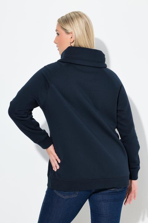 Produktbild Ulla Popken Sweatshirt, Schneeflocke, Stehkragen, Langarm (46)