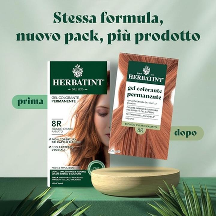 Immagine prodotto Herbatint Permanent Hair Color Gel 8R Light Blonde Copper 170ml - Ammonia-Free (8R Biondo Chiaro Rame)