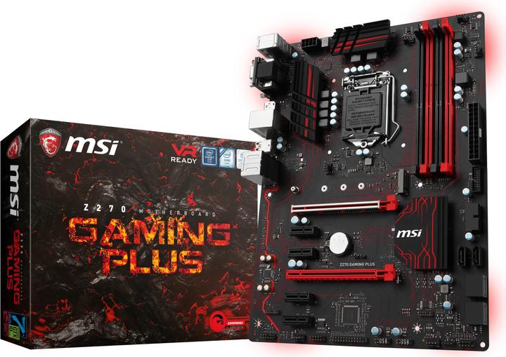 Produktbild MSI Z270 Gaming Plus (LGA 1151, Intel Z270, ATX)