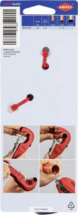 Actual product image Knipex Pipe cutter (180 mm)