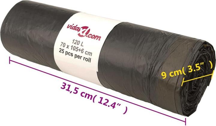 Produktbild vidaXL Müllbeutel mit Zugband (10x, 120 l)