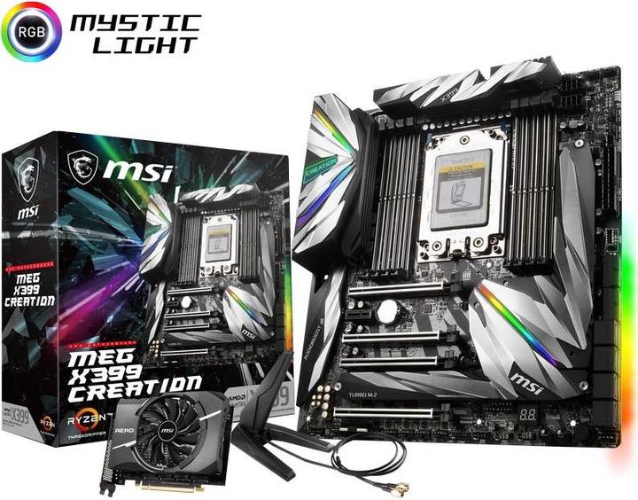 Produktbild MSI MEG X399 Creation (TR4, AMD X399, E-ATX)