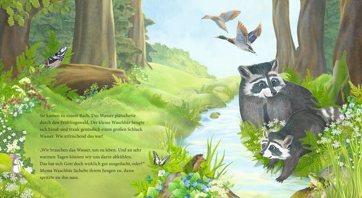 Produktbild Der kleine Waschbär fragt nach Gott – ein Bilderbuch für Kinder ab 2 Jahren (Deutsch, Lea Kässmann, 2020)