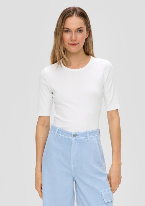 Immagine prodotto S.Oliver T-Shirt Geripptes T-Shirt im Slim Fit (46)