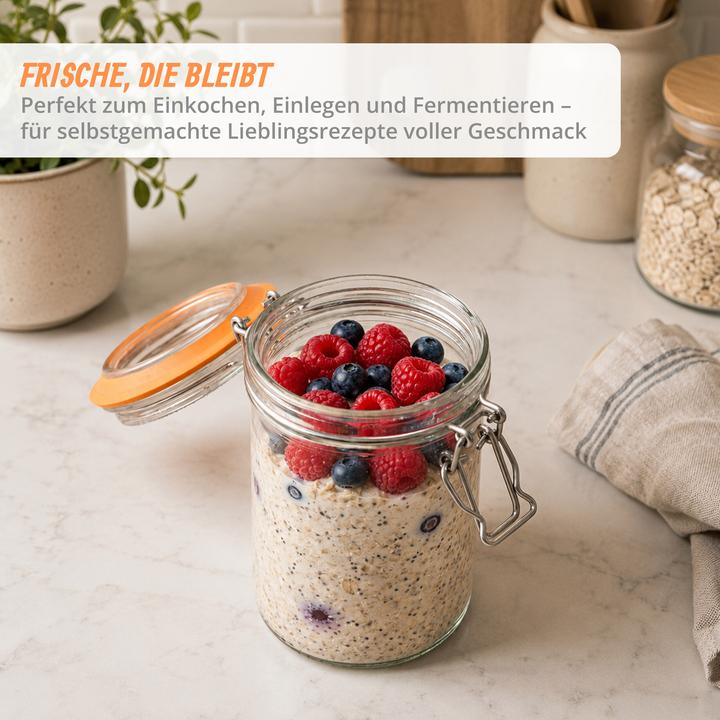 Produktbild Relaxdays 6x Einmachgläser (6 Stk., 0.50 l)