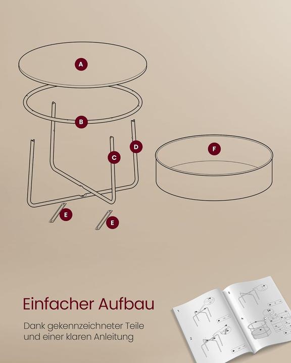 Actual product image Vasagle Talia (75 x 75 x 45 cm)