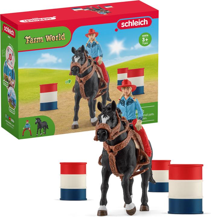 Produktbild Schleich Barrel Racing mit Cowgirl