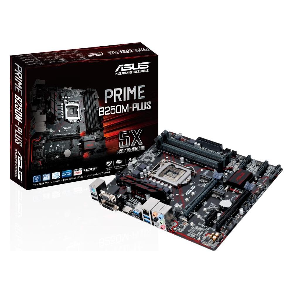 Tax-free ASUS PRIME B250M-PLUS LGA1151 ddr4 hdmi dvi vga m.2 usb 3.1 B – SPCP Computer accessories supplier