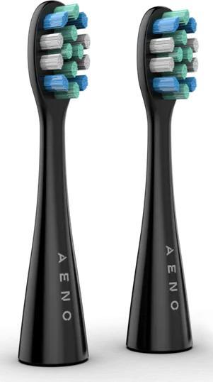 Produktbild Aeno Spare heads ADBTH2-1 for Sonic brushes DB2S black, 2pcs, DuPont bristles (2 x)