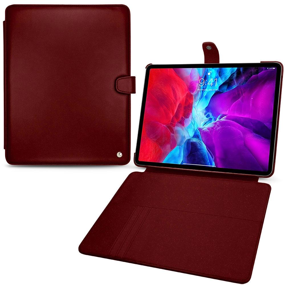 Noreve Lederschutzhülle Wallet (iPad Pro 12.9 2020 (4. Gen)), Tablet Hülle, Rot