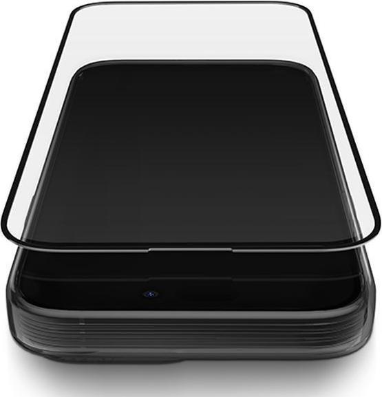 Actual product image Uniq Optix Matte iPhone 15 6.1" / 14 Pro 6.1" matowe szkło hartowane z aplikatorem (Apple iPhone 14 Pro, Apple iPhone 15)