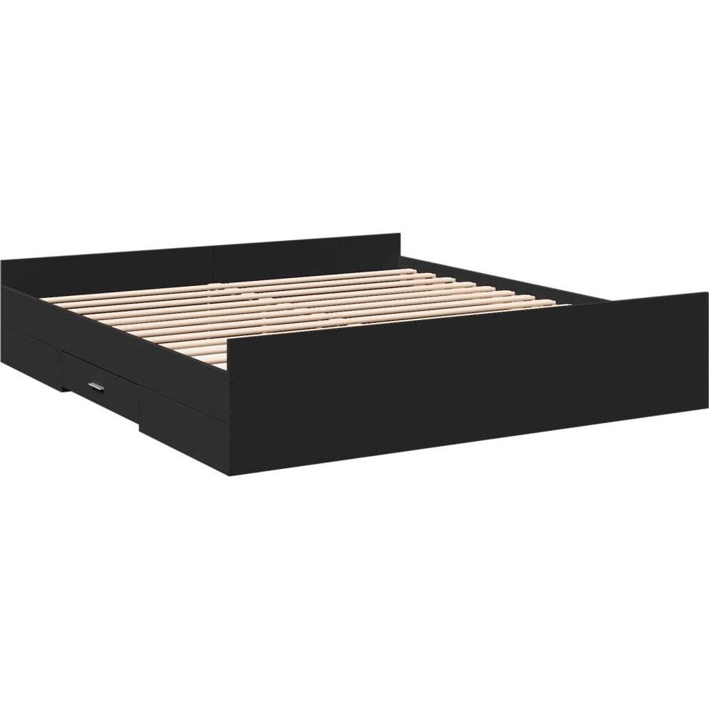 VidaXL, Bett, Bettgestell mit Schubladen (200 x 200 cm)