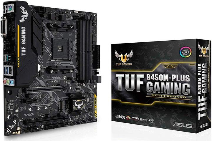 Immagine prodotto ASUS TUF B450M-Plus Gaming (AM4, AMD B450, mATX)