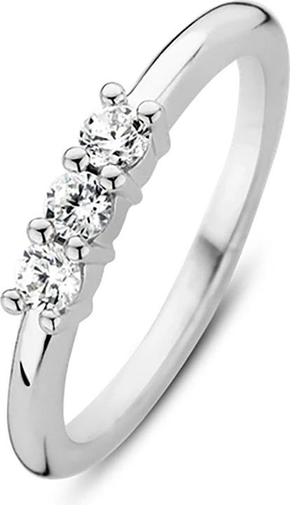 Immagine prodotto Ti Sento Milano Anello con tre zirconi 12135ZI (56, 925 Argento)