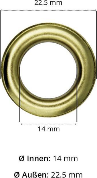 Immagine prodotto BabySnap Occhielli con dischi 14 mm oro