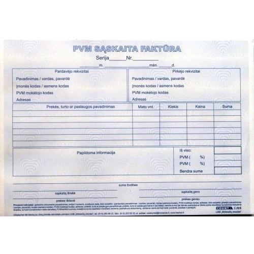 Nenurodyta, Polizza di versamento, Fattura IVA 1+1 SC, A5, 2 × 50 litri.