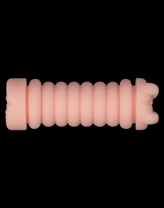Actual product image Lovetoy Virgin-Skin Blowout Double Side Stroker - Vagina and Anus