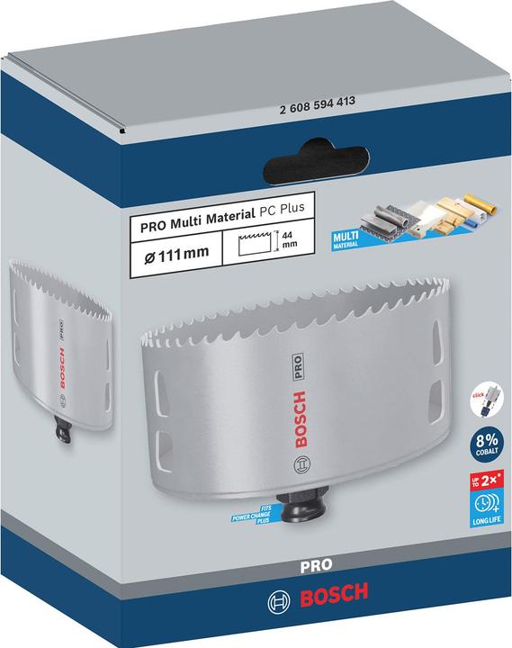Productafbeelding Bosch Professional Zubehör PRO Multi Material PC Plus Lochsäge (111 mm)