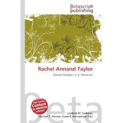 Rachel Annand Taylor, Fachbücher von Lambert M. Surhone, Miriam T. Timpledon, Susan F. Marseken