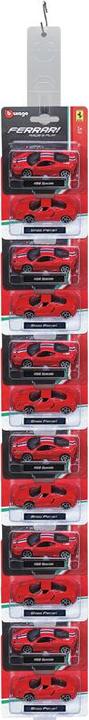 Produktbild Bburago Ferrari R&P 1/64 im Blister assortiert
