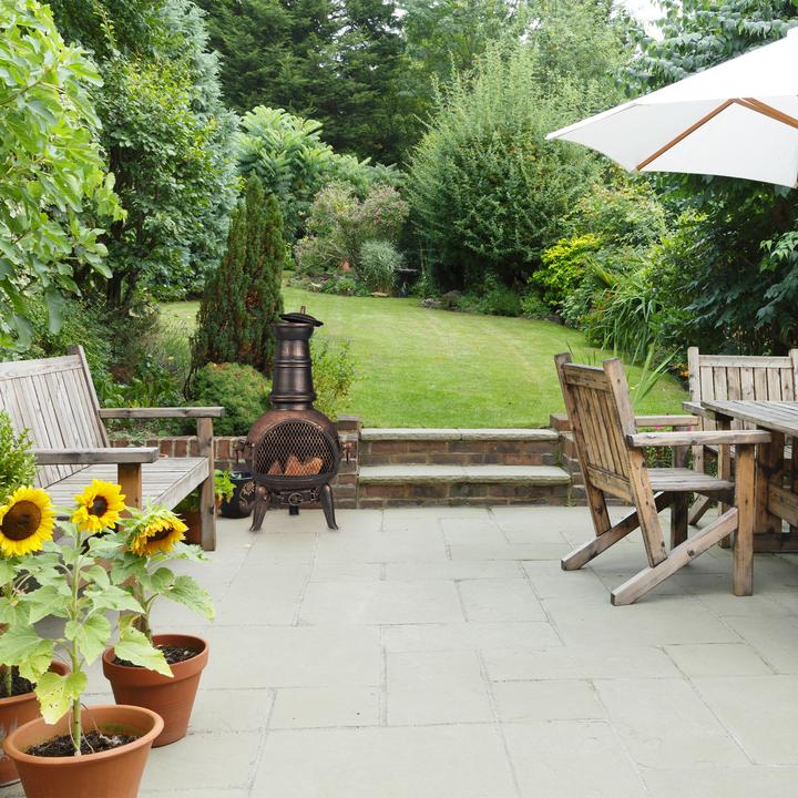 Actual product image Relaxdays Patio stove